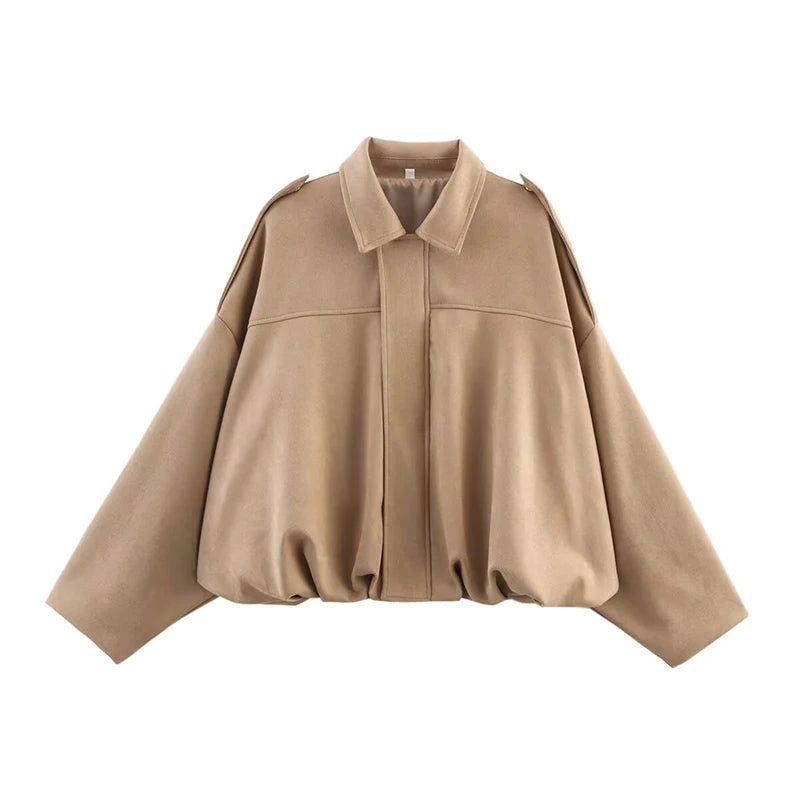 Vintage Loose Bomber Jacket