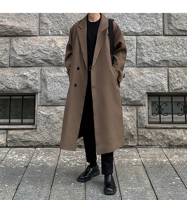 Korean Inspired Long Windbreaker
