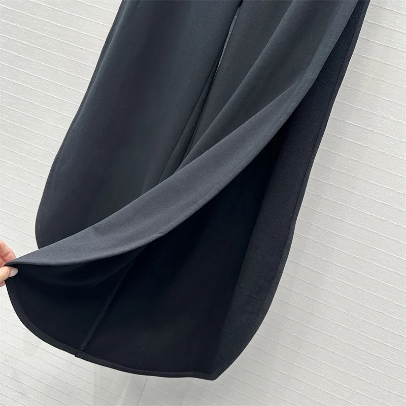Elastic Waist Cotton Wide Pants