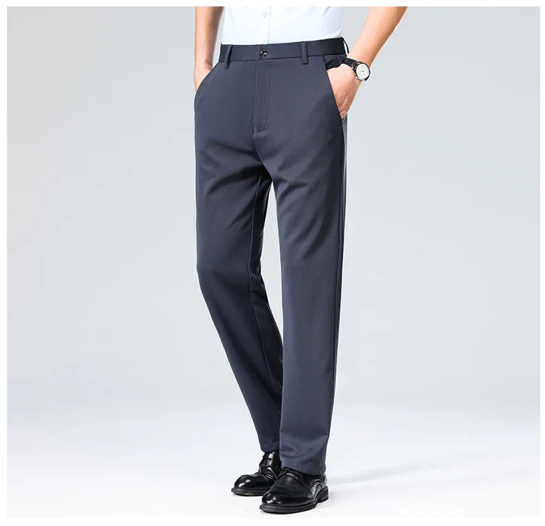 Classic Wrinkle-Resistant Suit Pants