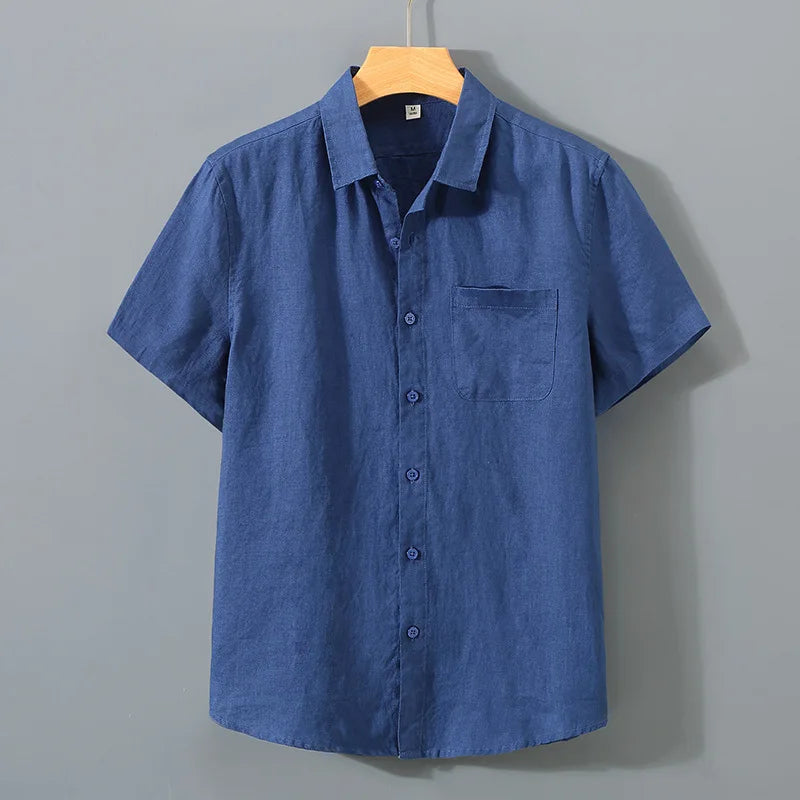 Solid Loose Short Sleeve Shirt