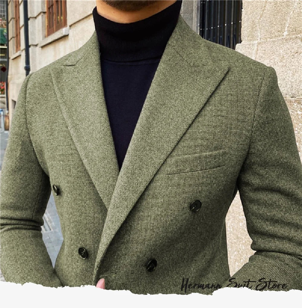 Modern Double Breasted Business Suit
