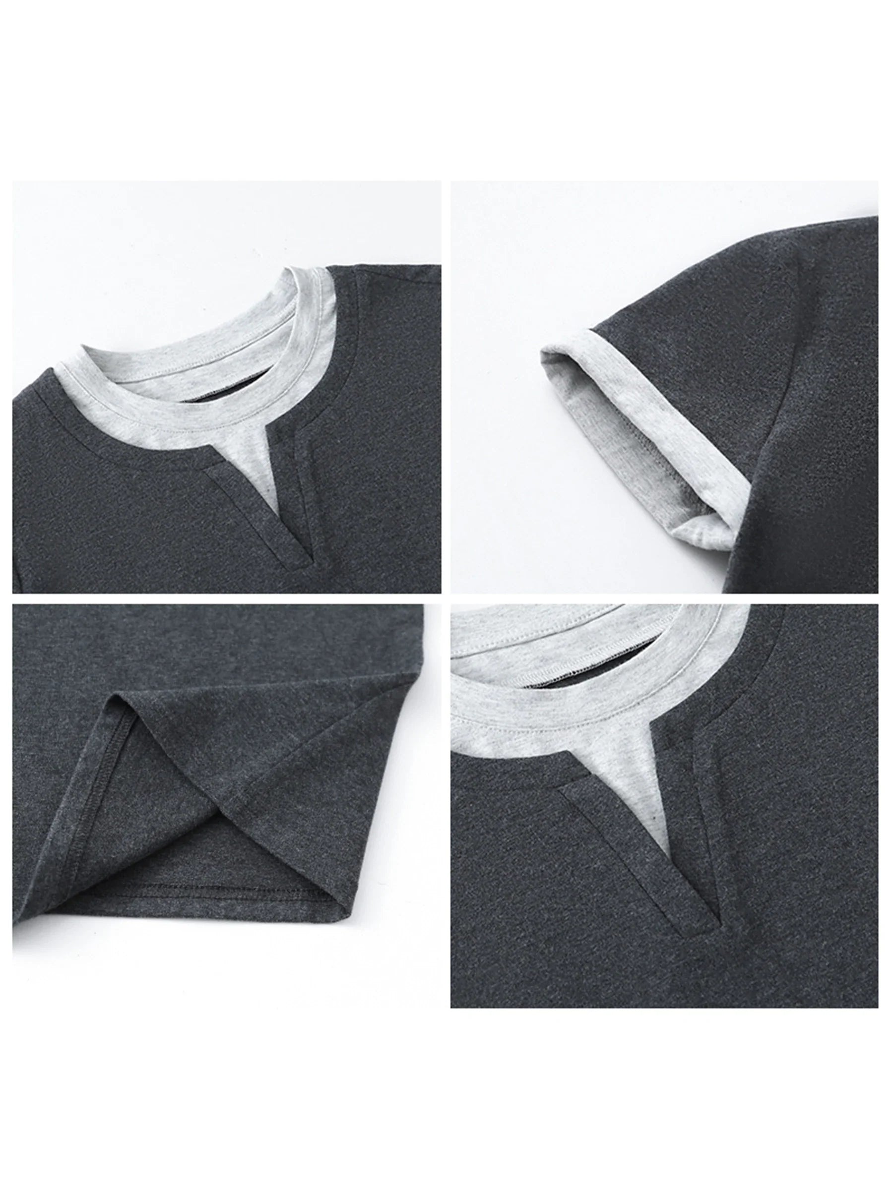 Color Contrast Patchwork Sport Tee
