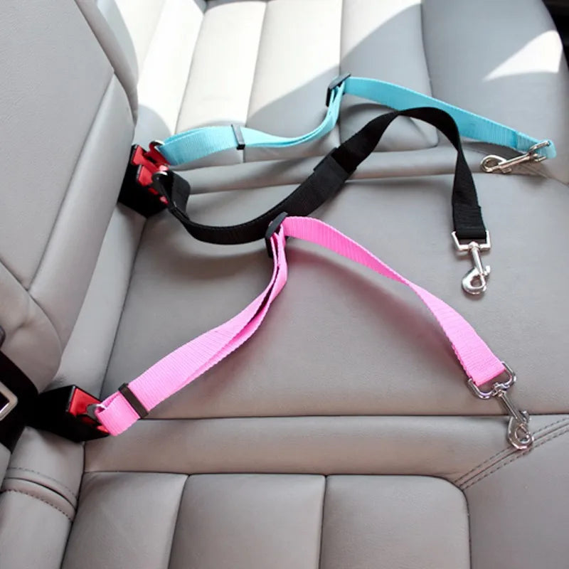 Car Seat Belt Pet Dog Leash Adjustable Lead Leash Safety Travel Clip Puppy Collar Leash Pet Supplies Dog Accessories Dropship