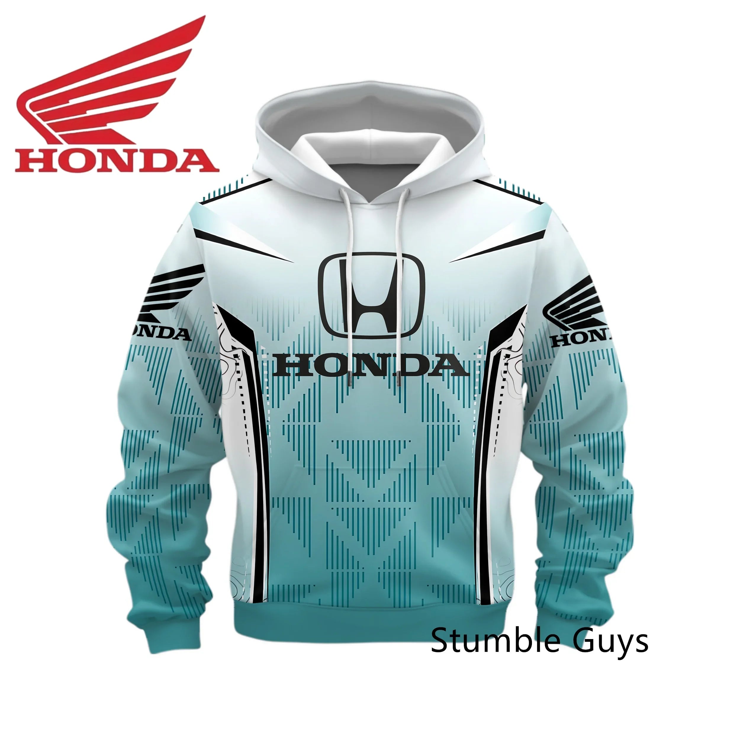 Racing Style Long Sleeve Hoodie