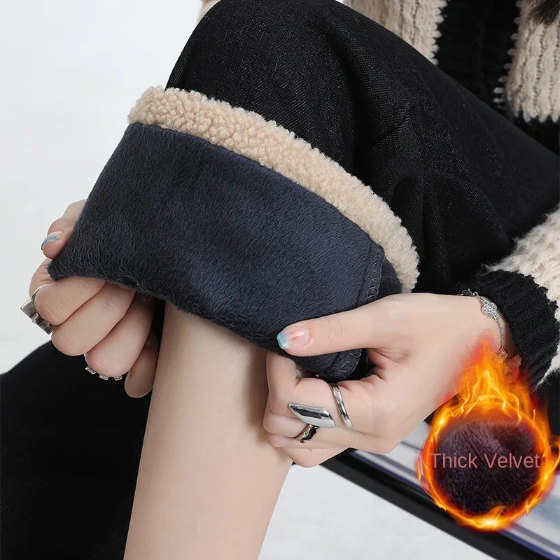 Winter Straight Leg Denim Jeans