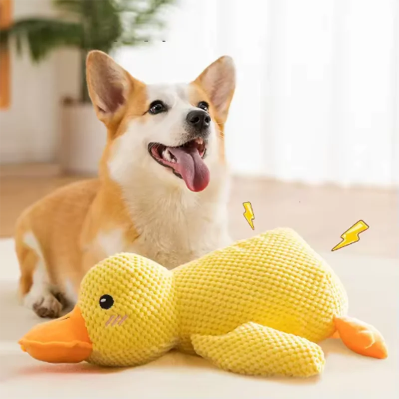 Cuddly Yellow Duck Squeak Toy
