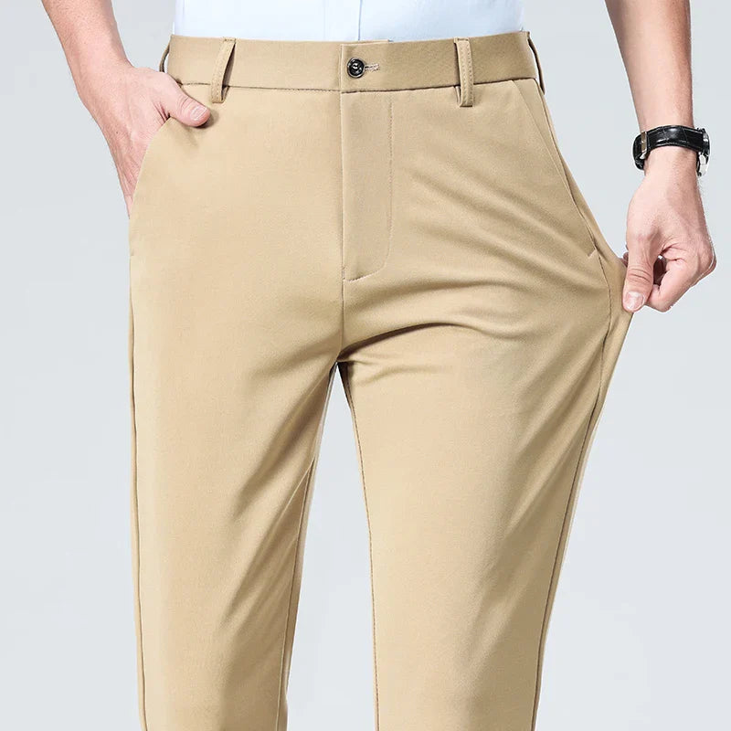 Classic Wrinkle-Resistant Suit Pants