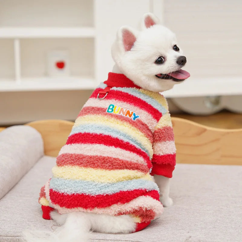 Pet Dog Clothes Soft Warm Fleece Dogs Jumpsuits Pet Clothing for Small Dogs Puppy Cats Clothes Chihuahua Yorkshire Costume Coat