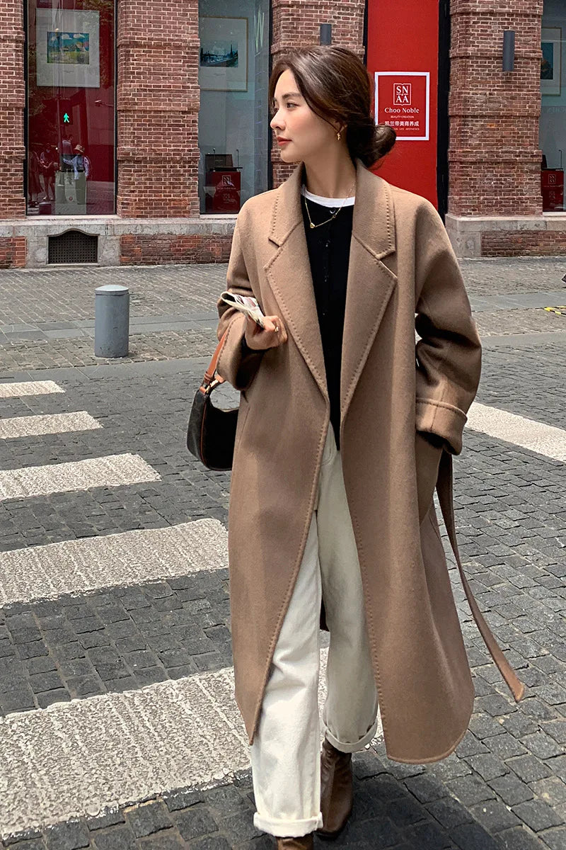 Double Faced Wool Korean Coat
