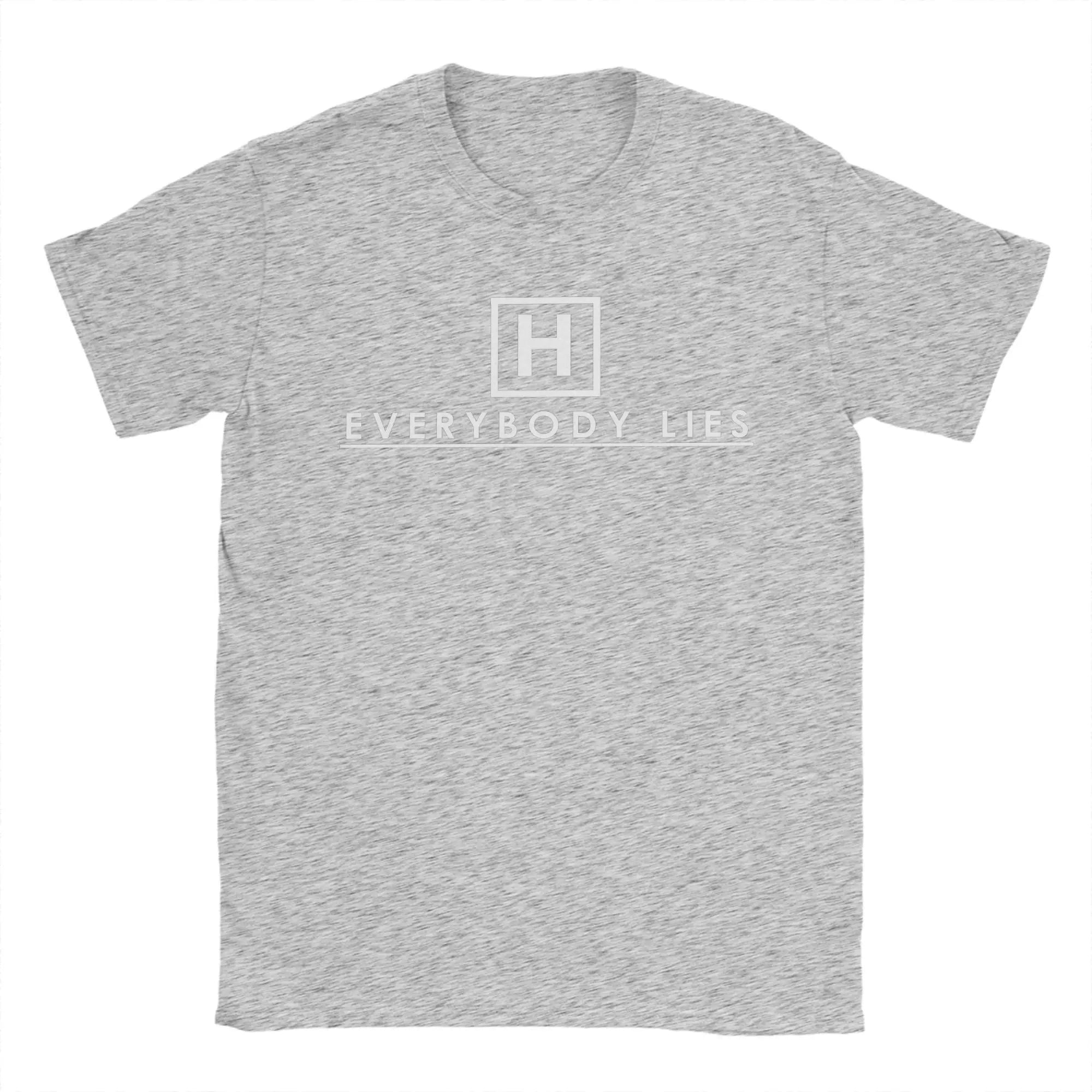 Men T-Shirts Dr Gregory House MD Vintage 100% Cotton Tees Short Sleeve Everybody Lies  T Shirts O Neck Clothes Adult