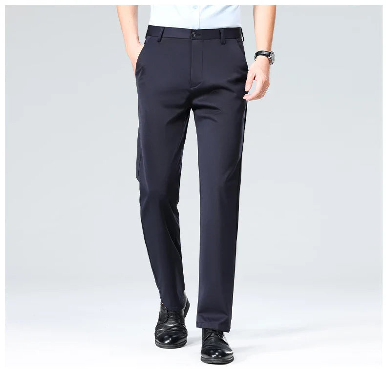 Classic Wrinkle-Resistant Suit Pants