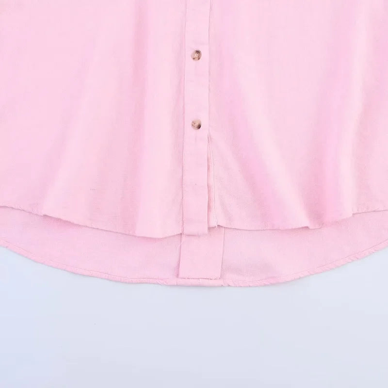 Striped Oversize Summer Shirt Women