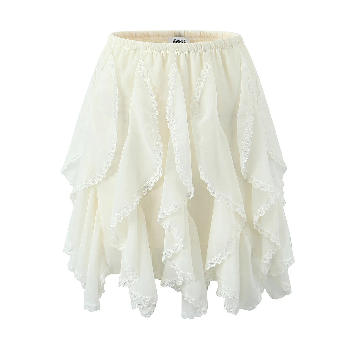 Summer Clothes Pleated Skirts Women Mini Skirts Luxury Designer Ruffle Skirts Elegant Japanese Y2k Black Lace Skirts Lace Trim