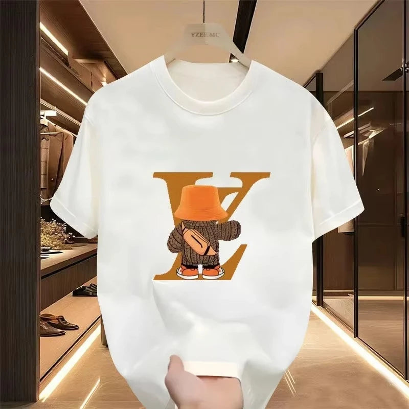 Oversized Print Cotton Tee