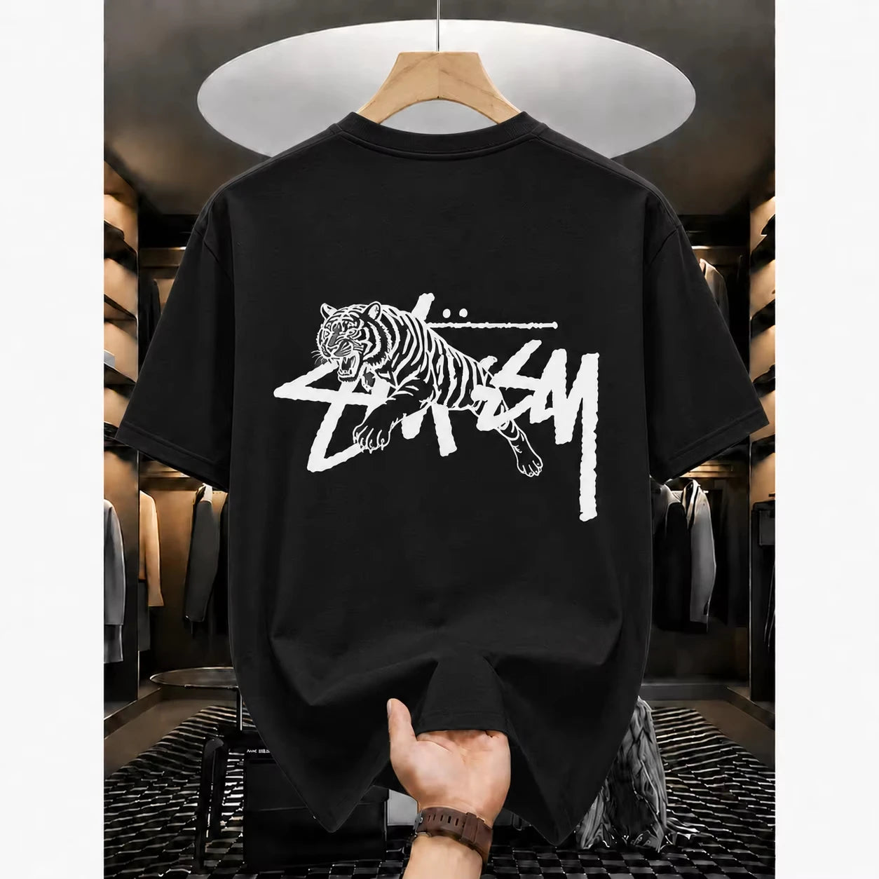 2026 Summer New Women's T-shirts Luxury Printed Top Pattern Short Sleeve Hip Hop T-shirt Men's Clothing Women's Alphabet T Shirt