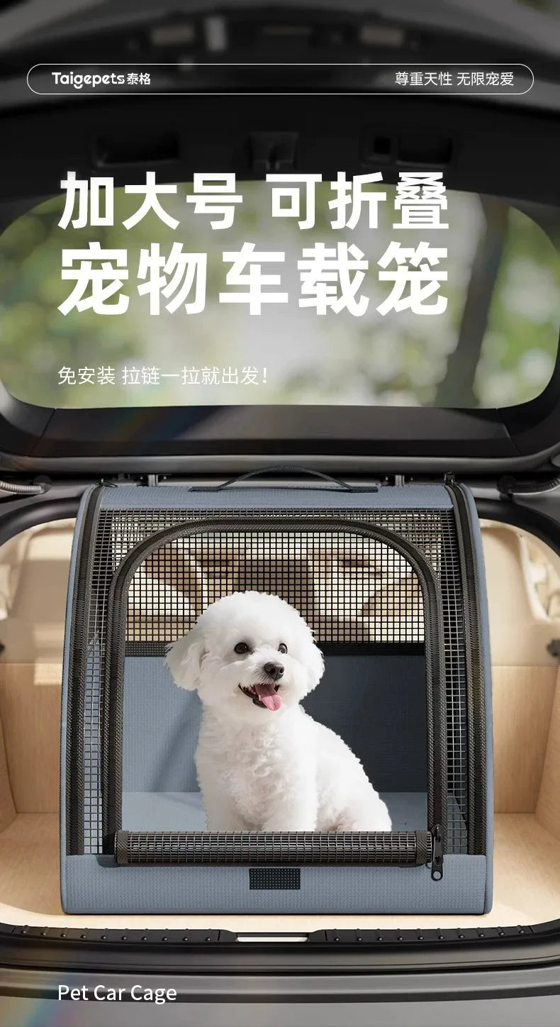 Pet Car Portable Dog Kennel Foldable Scratch Resistant Breathable Cat Bag for Outdoor Use Pet Cat Backpack Carrier
