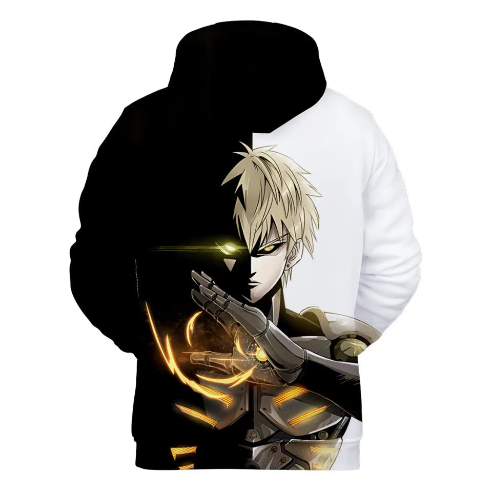 Coat Anime Saitama Oppai Hooded Hoodie Men Women Fleece Sweatshirt Fashion Harajuku Jacket Brand Clothes Cosplay Costume