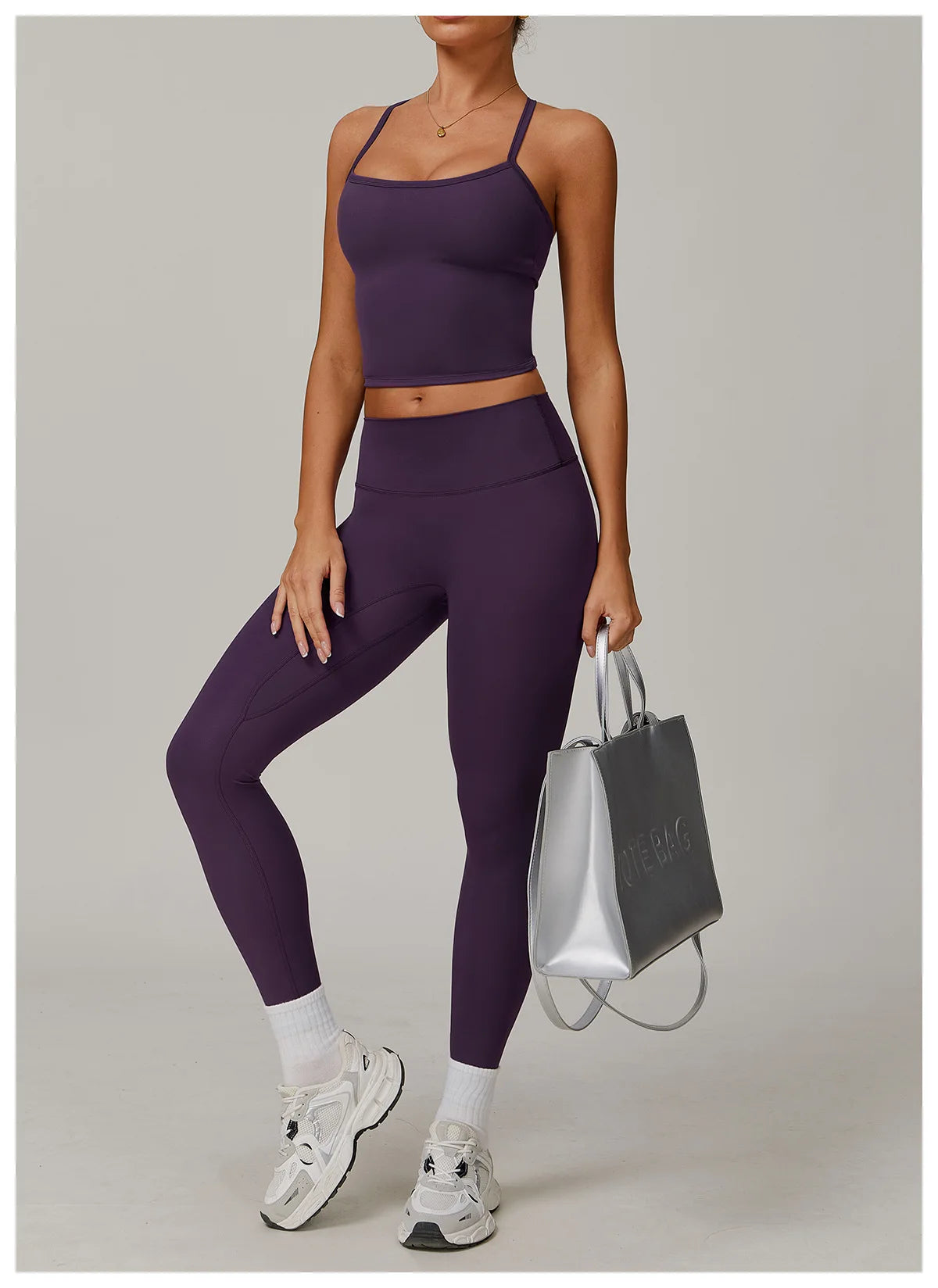 Fitness Leggings High Rise Hip Lift Brushed Soft Material For Ladies Outdoor Elastic Slim Fit Outer Wear Sports Tight Pants