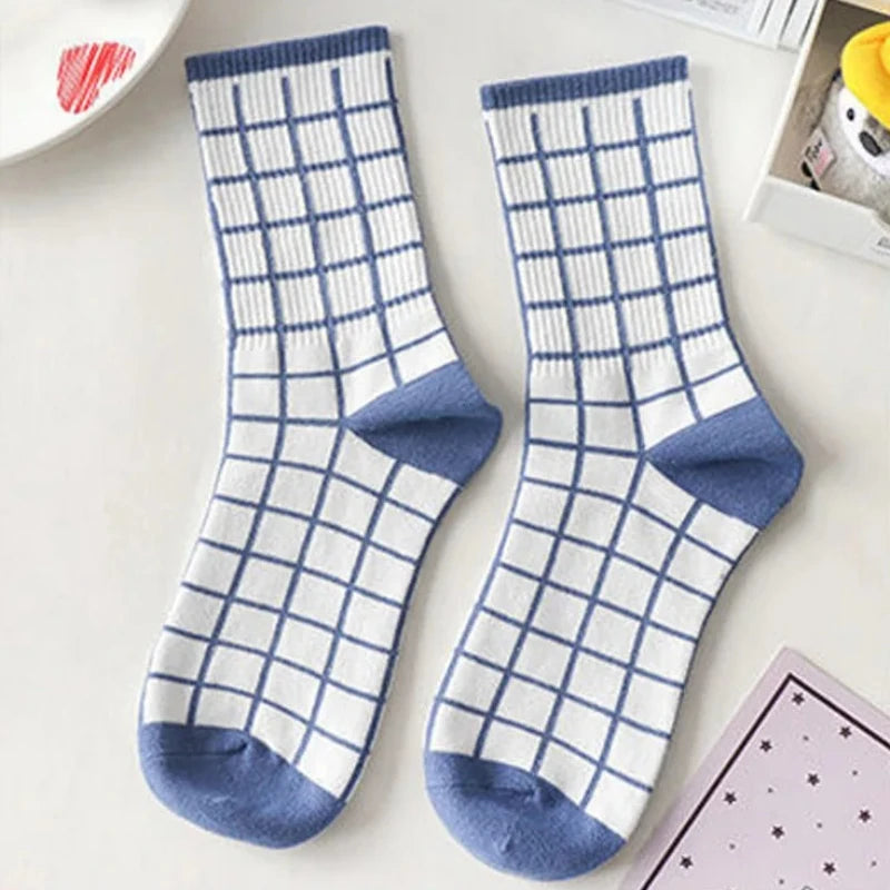 Striped Plaid Sport Socks