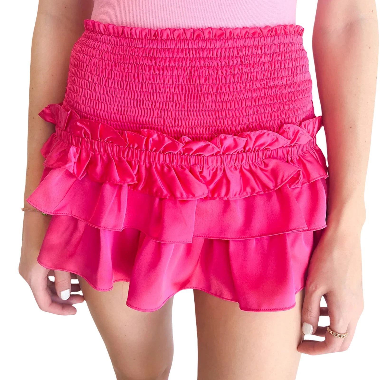 Sweet Tiered Summer Mini Skirt