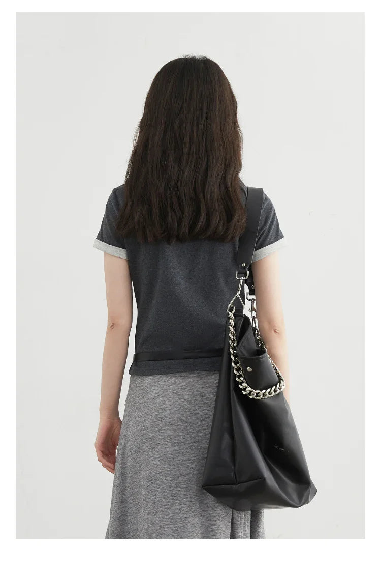 Color Contrast Patchwork Sport Tee