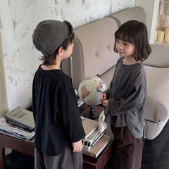 Kids Solid Long Sleeve Tee