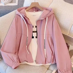 Hooded Casual Zipper Workwear Jacket