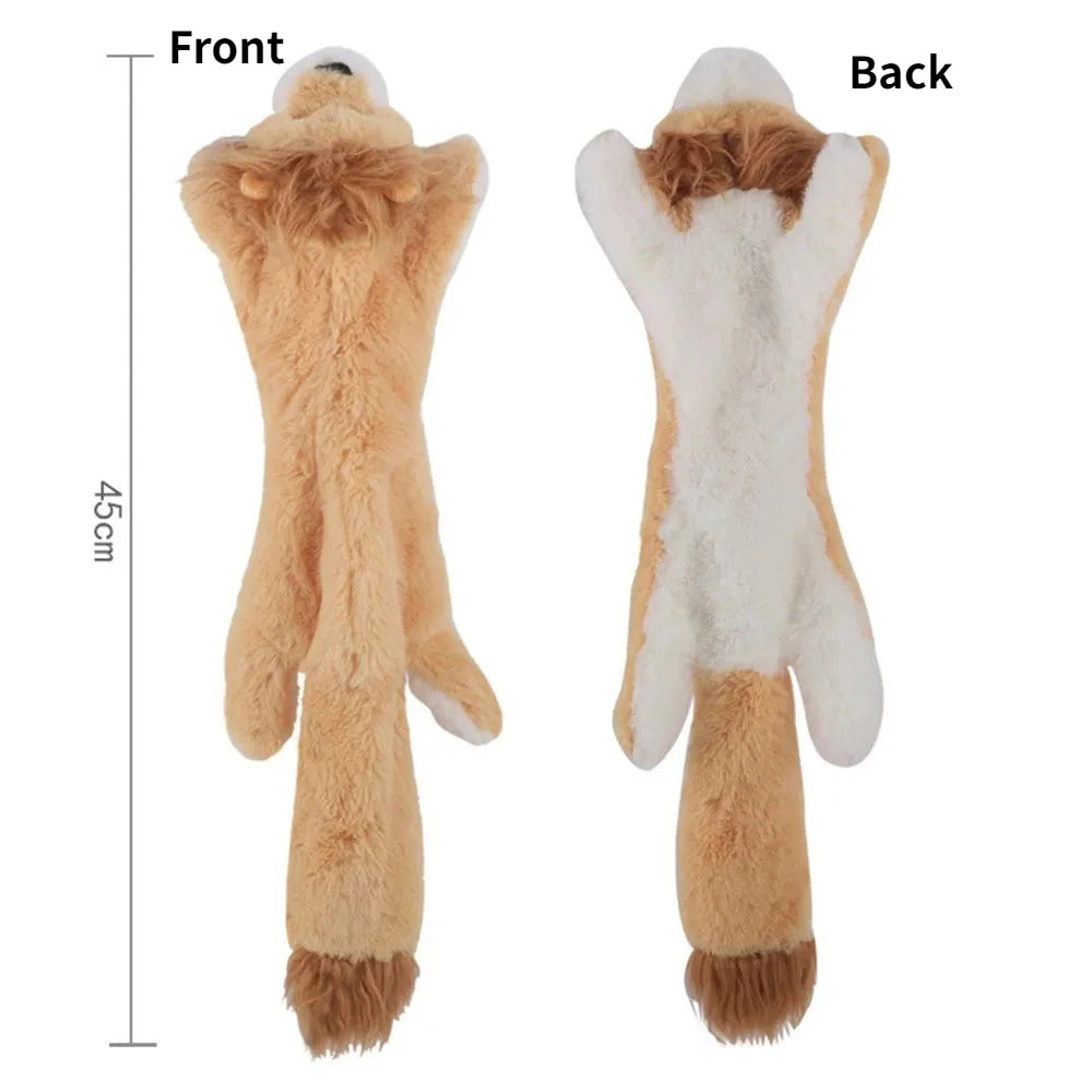 Stuffingless Crinkle Squeaker Dog Toy