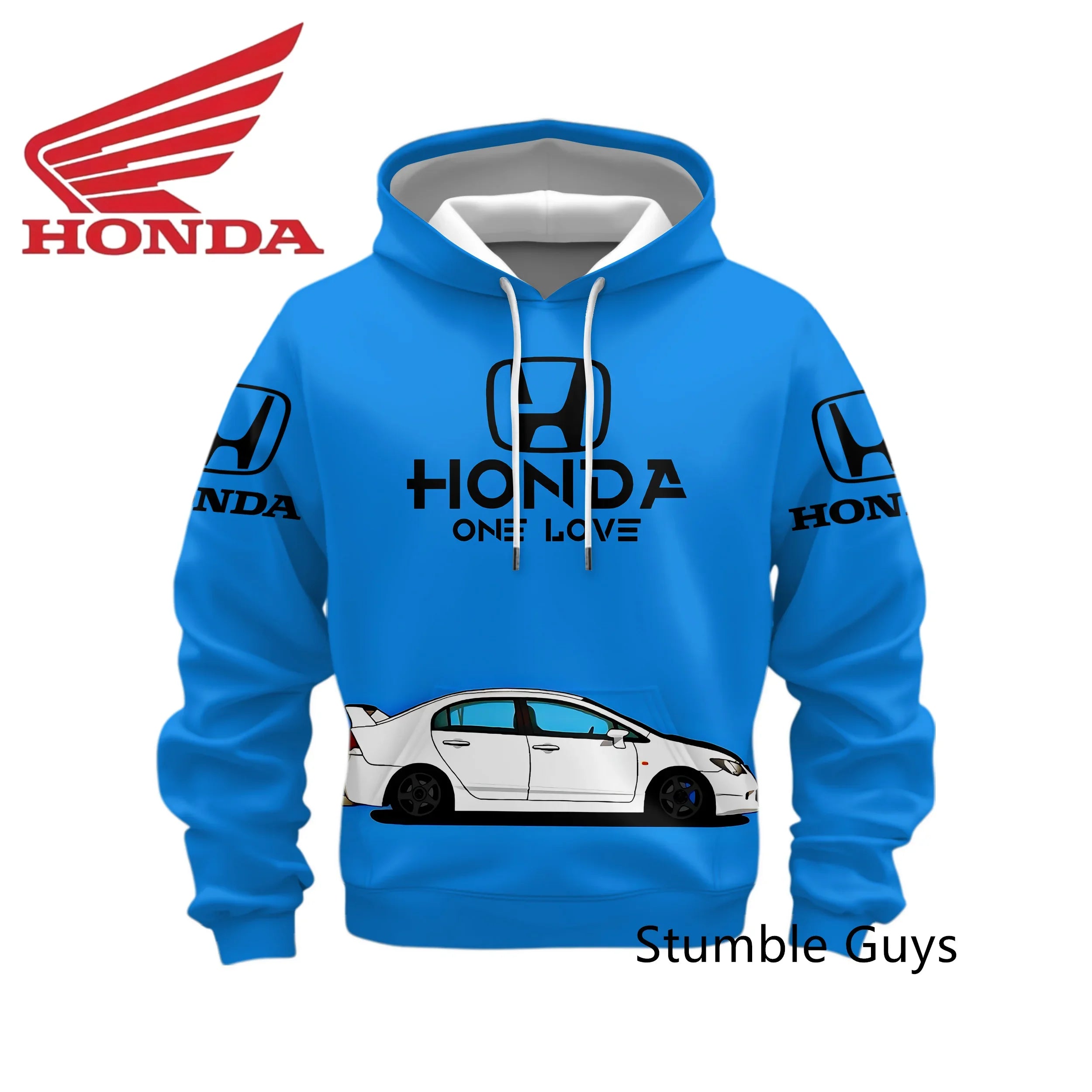 Racing Style Long Sleeve Hoodie