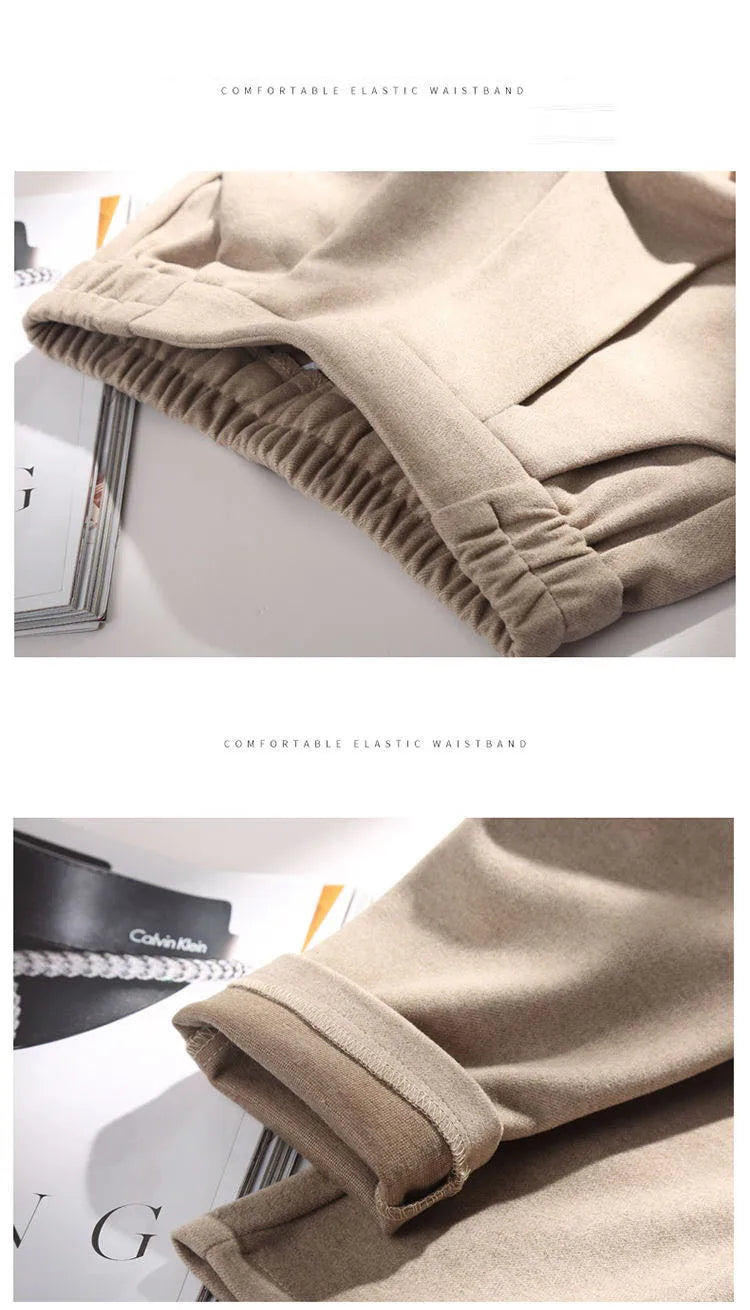 High Waist Woolen Harem Pants