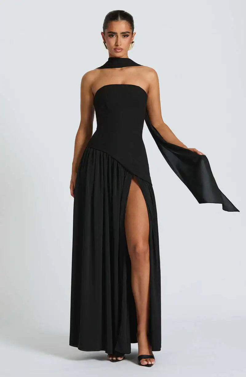Chiffon Lace Ethereal Evening Gown