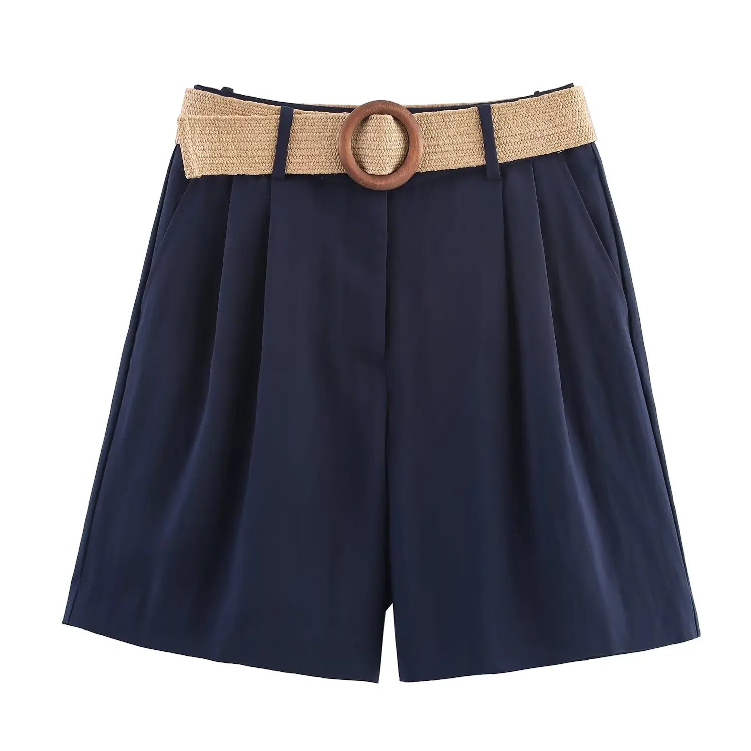 Women's Shorts High Waist Y2k Belt Short Woman Streetwear Harajuku Baggy Jeans Skort Beach Bermuda Pants Y 2k Summer New