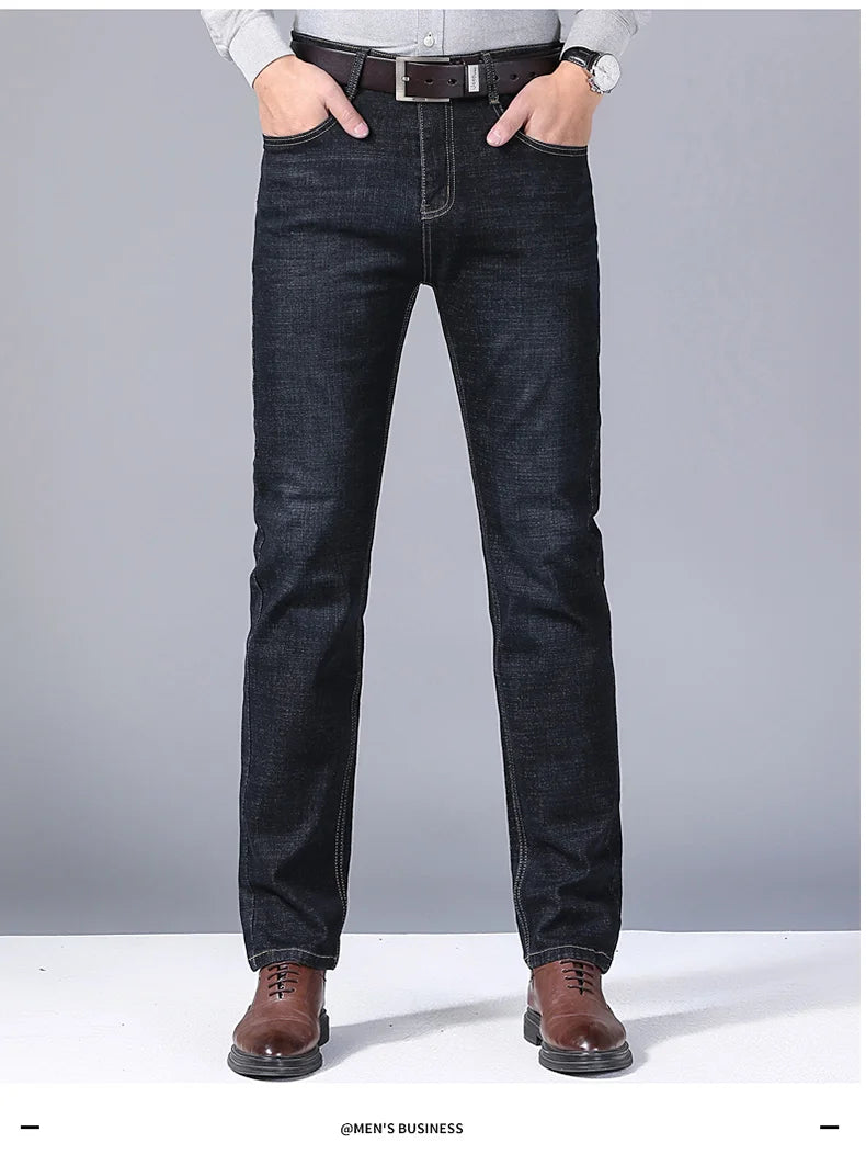 Slim Straight Business Denim