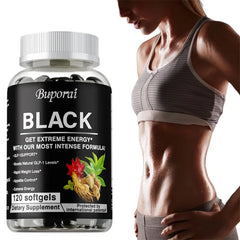 Black Metabolism Support Capsule Supplement