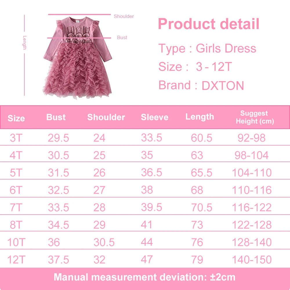 Ruffled Sequin Princess Party Dress