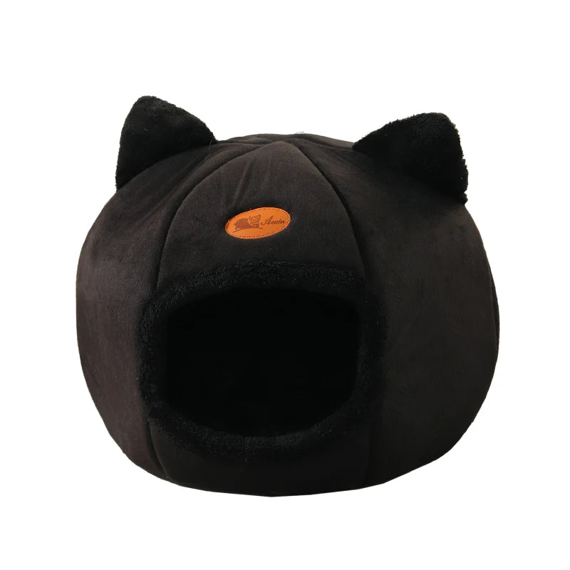 Cozy Cave Nest Winter Cat Bed