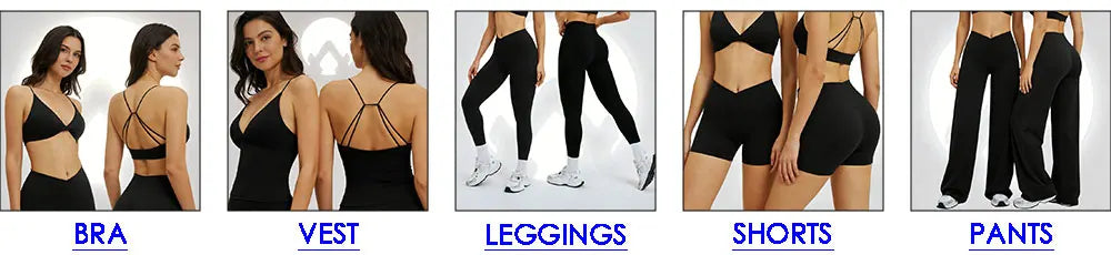 Yoga Set - Backless Bra + Cross Waist Wide Leg Pants Fitness Suit, Jogging Tracksuit Active Wear Workout Loungewear Sports Gym