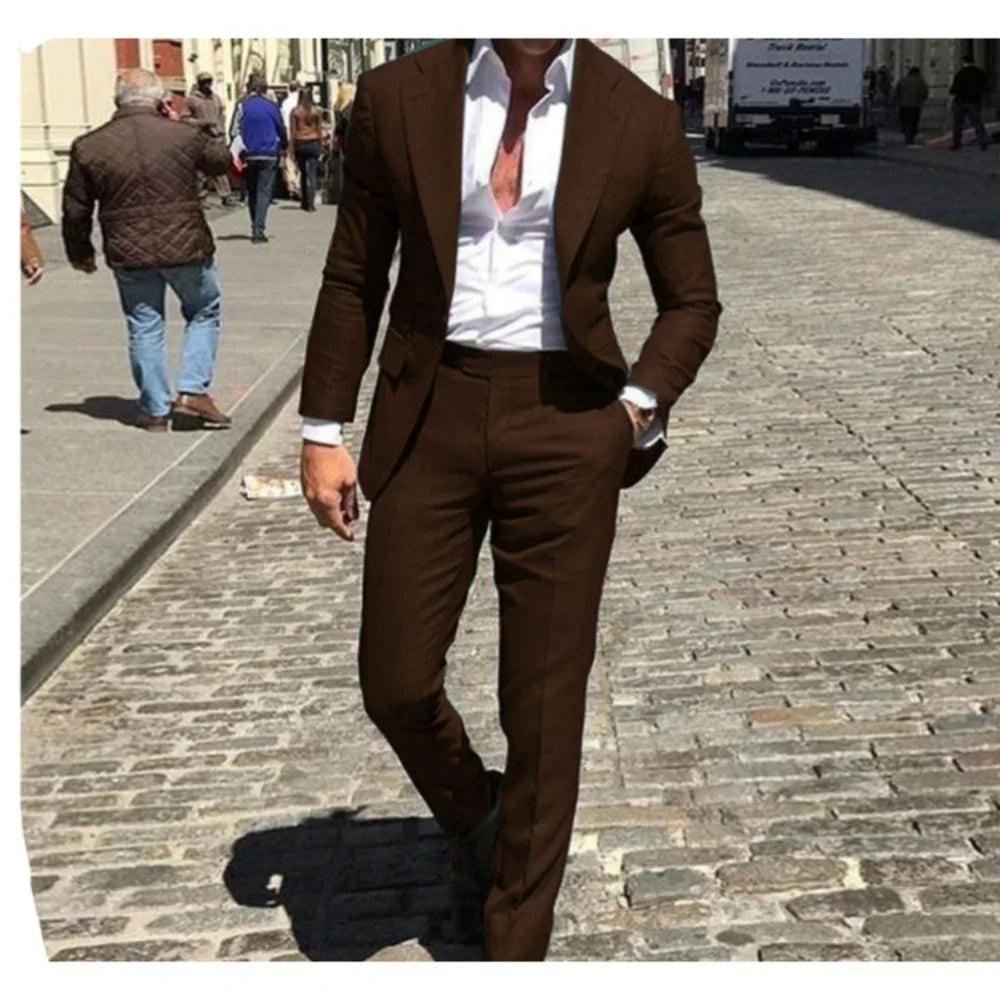 Classic Slim Fit Two Piece Suit