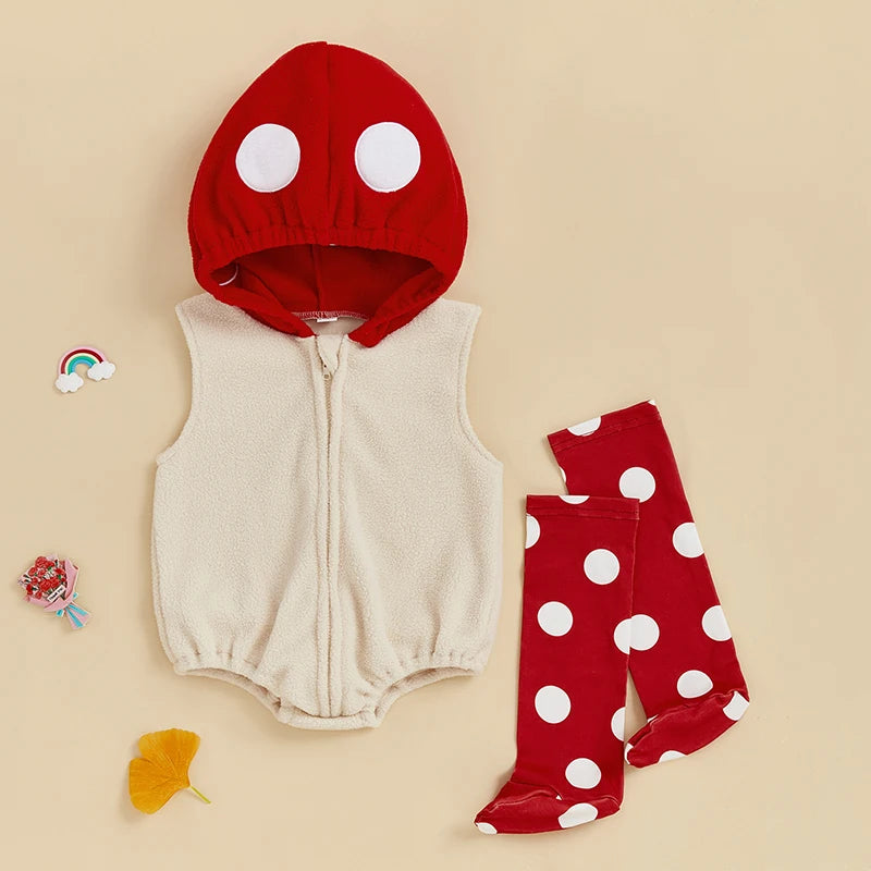 Fluffy Unicorn Hooded Jumpsuit Costume