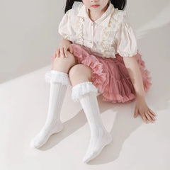 Lace Ruffle Baby Knee Socks