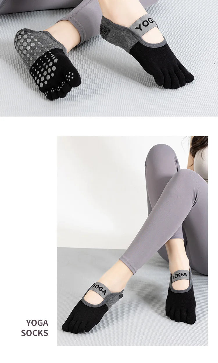 Grip Toe Yoga Socks Set