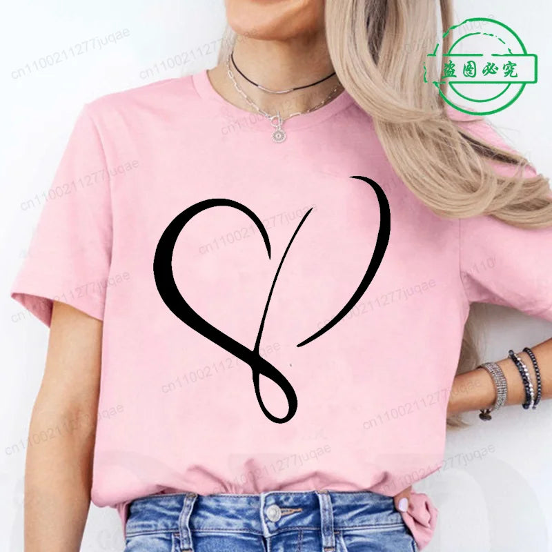 Red Heart Graphic Casual Tee