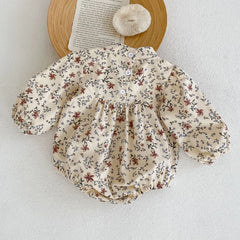Floral Long Sleeve Baby Bodysuit