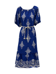 Women's Summer Dresses Casual Short Sleeve Crewneck Dress