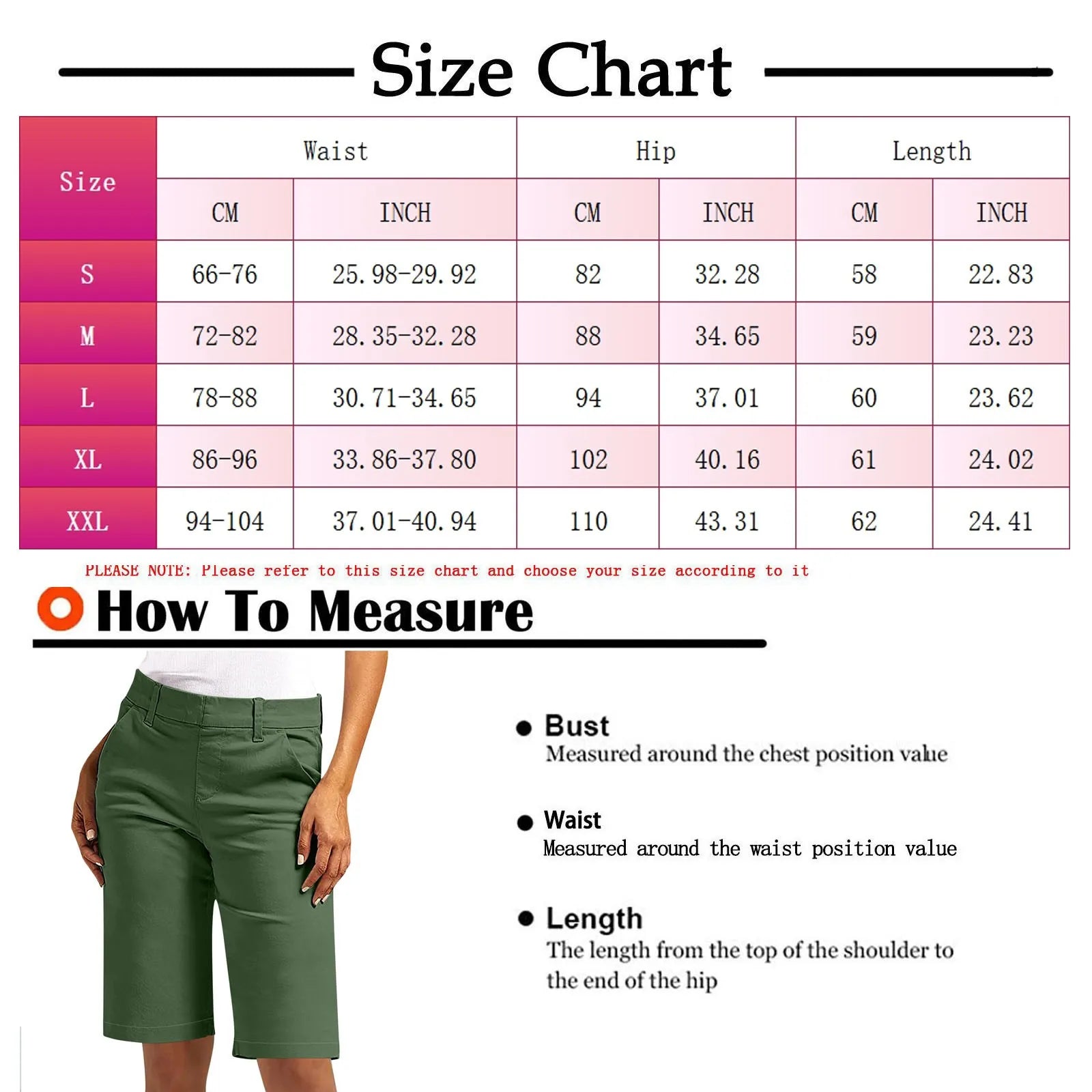 Trendy High Waist Chino Shorts