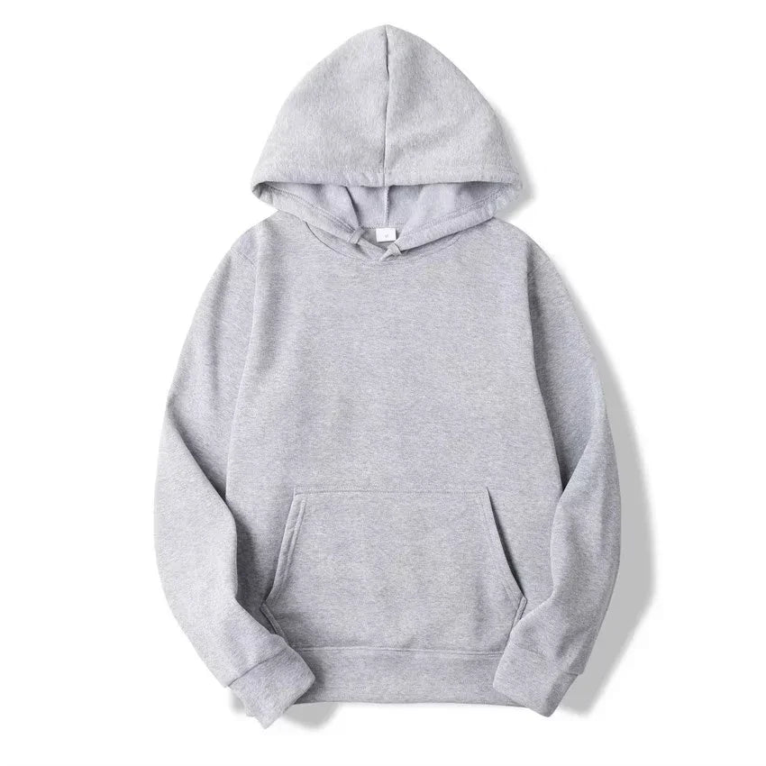 Soft and skin friendly hoodie men's solid color autumn and winter hot selling simple and comfortable sports shirt