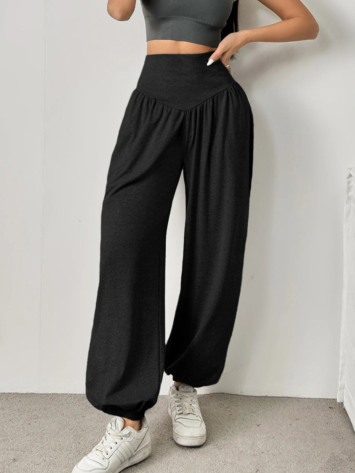 High Waist Women's Leggings Lantern Pants Cuffed Pants Comfortable And Breathable Dance Pant Gym Fitness Jeggings