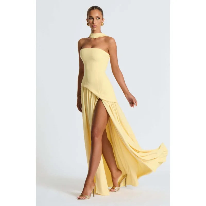 Chiffon Lace Ethereal Evening Gown