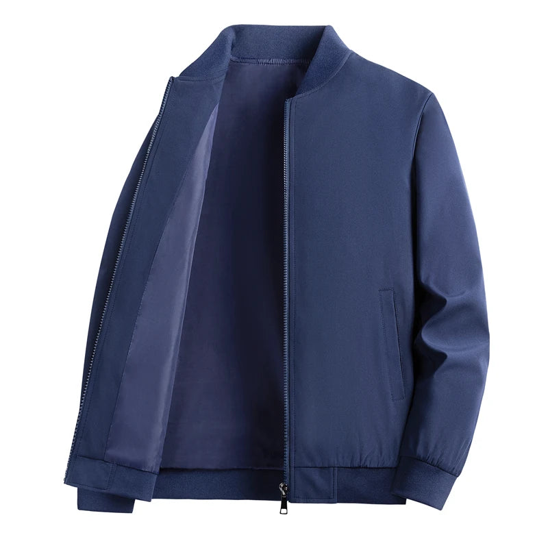 Slim Casual Zip Bomber Jacket